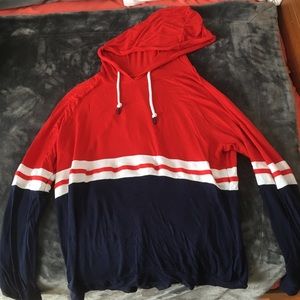 long sleeve shirt with a hood